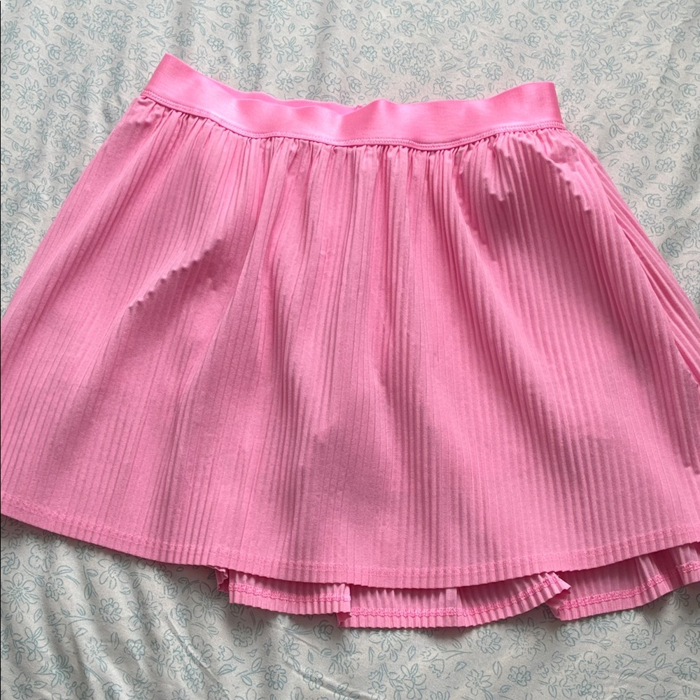 All in Motion Bright Pink Pleated Skirt